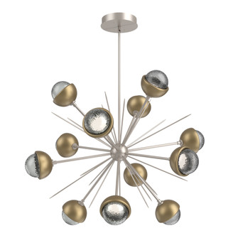 Cabochon Chandelier Large Pendant Beige Silver (1289|CHB0093-0B-BS-S-001-L3-GB)