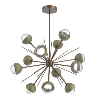 Cabochon Chandelier Large Pendant Burnished Bronze (1289|CHB0093-0B-BB-C-001-L1-GE)