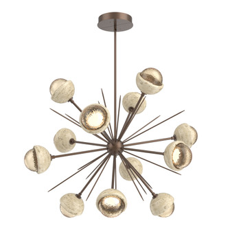 Cabochon Chandelier Large Pendant Burnished Bronze (1289|CHB0093-0B-BB-A-001-L3-TR)
