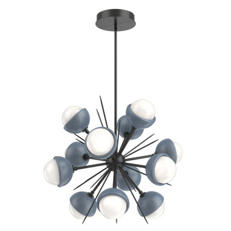 Cabochon Chandelier Large Pendant Matte Black (1289|CHB0093-0A-MB-WL-001-L3-BU)