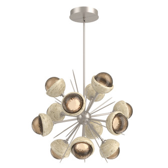 Cabochon Chandelier Large Pendant Beige Silver (1289|CHB0093-0A-BS-B-001-L3-TR)