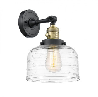 Bell - 1 Light - 8 inch - Black Antique Brass - Adjustable Sconce (3442|203SW-BAB-G713-LED)