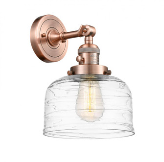 Bell - 1 Light - 8 inch - Antique Copper - Adjustable Sconce (3442|203SW-AC-G713-LED)