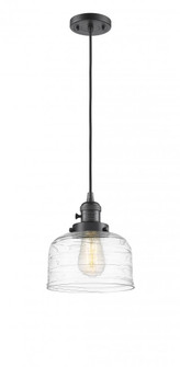 Bell - 1 Light - 8 inch - Oil Rubbed Bronze - Cord hung - Mini Pendant (3442|201CSW-OB-G713-LED)