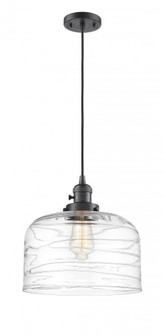 Bell - 1 Light - 12 inch - Oil Rubbed Bronze - Cord hung - Mini Pendant (3442|201CSW-OB-G713-L)