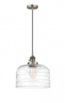 Bell - 1 Light - 12 inch - Antique Brass - Cord hung - Mini Pendant (3442|201CSW-AB-G713-L)