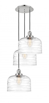 Cone - 3 Light - 18 inch - Polished Nickel - Cord hung - Multi Pendant (3442|113F-3P-PN-G713-L)