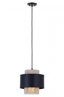Mesa - 1 Light - 8 inch - Matte Black - Mini Pendant (3442|676-1P-BK-8NT)
