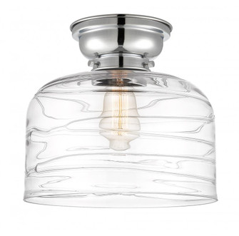 Bell - 1 Light - 12 inch - Polished Chrome - Flush Mount (3442|623-1F-PC-G713-L)