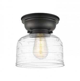 Bell - 1 Light - 8 inch - Matte Black - Flush Mount (3442|623-1F-BK-G713)