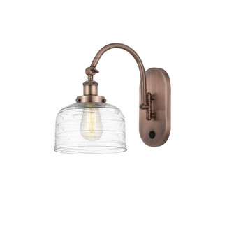 Bell - 1 Light - 8 inch - Antique Copper - Adjustable Swing Arm (3442|918-1W-AC-G713-LED)