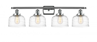 Bell - 4 Light - 38 inch - Polished Chrome - Bath Vanity Light (3442|916-4W-PC-G713-LED)