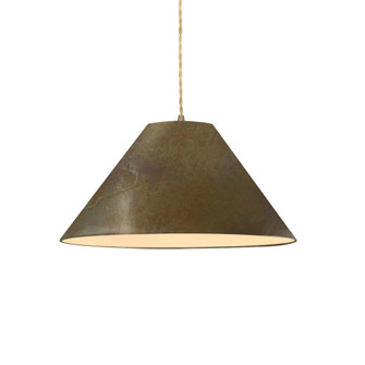 Large Avola 1-Light Pendant (254|CER-6645-SLTR-ABRS-BEIG-TWST-LED1-700)