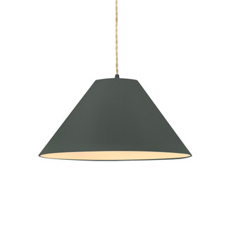 Large Avola 1-Light Pendant (254|CER-6645-PWGN-MBLK-BEIG-TWST-LED1-700)
