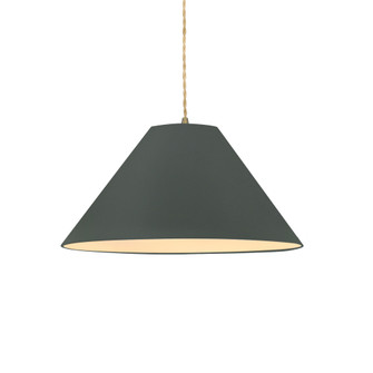 Large Avola 1-Light Pendant (254|CER-6645-PWGN-ABRS-BEIG-TWST-LED1-700)