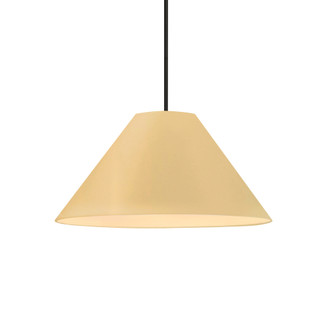 Large Avola 1-Light Pendant (254|CER-6645-MYLW-MBLK-RIGID)