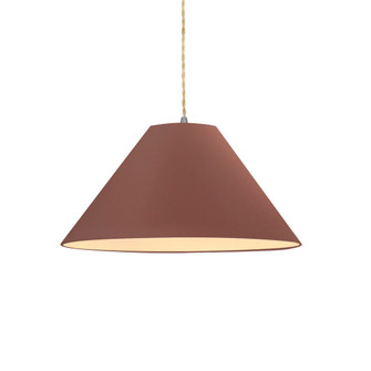 Large Avola 1-Light Pendant (254|CER-6645-CLAY-NCKL-BEIG-TWST)