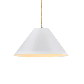 Large Avola 1-Light Pendant (254|CER-6645-BIS-NCKL-BEIG-TWST)