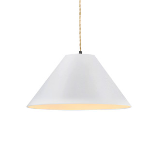 Large Avola 1-Light Pendant (254|CER-6645-BIS-MBLK-BEIG-TWST-LED1-700)