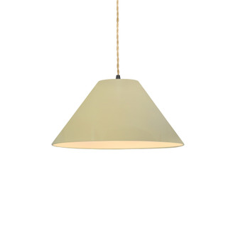 Small Avola 1-Light Pendant (254|CER-6640-VAN-MBLK-BEIG-TWST-LED1-700)
