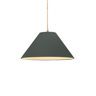 Small Avola 1-Light Pendant (254|CER-6640-PWGN-ABRS-BEIG-TWST-LED1-700)
