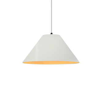 Small Avola 1-Light Pendant (254|CER-6640-MTGD-MBLK-WTCD)