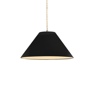 Small Avola 1-Light Pendant (254|CER-6640-BKMT-NCKL-BEIG-TWST)