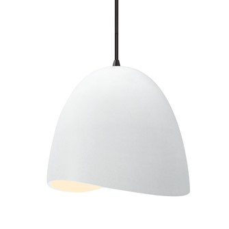 Medium Brisa 1-Light Pendant (254|CER-6613-WTWT-MBLK-BKCD-LED1-700)