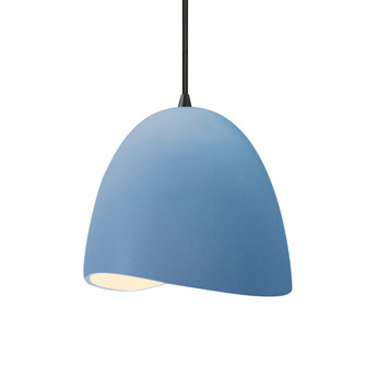 Small Brisa 1-Light Pendant (254|CER-6610-SKBL-MBLK-BKCD-LED1-700)