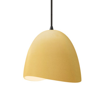Small Brisa 1-Light Pendant (254|CER-6610-MYLW-MBLK-BKCD-LED1-700)