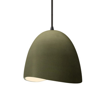 Small Brisa 1-Light Pendant (254|CER-6610-MGRN-MBLK-BKCD-LED1-700)