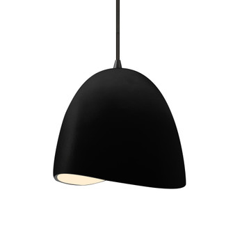 Small Brisa 1-Light Pendant (254|CER-6610-CRB-MBLK-BKCD)