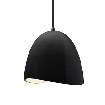 Small Brisa 1-Light Pendant (254|CER-6610-BLK-MBLK-BKCD-LED1-700)