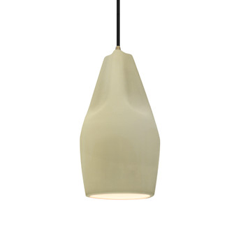 Tall Crease 1-Light Pendant (254|CER-6597-VAN-ABRS-BKCD)