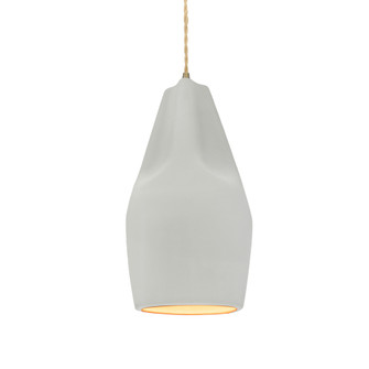 Tall Crease 1-Light Pendant (254|CER-6597-MTGD-ABRS-BEIG-TWST)