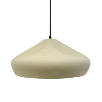 Large Crease 1-Light Pendant (254|CER-6595-VAN-MBLK-BKCD)
