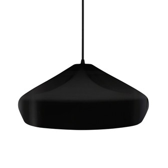 Large Crease 1-Light Pendant (254|CER-6595-BKMT-MBLK-BKCD-LED1-700)