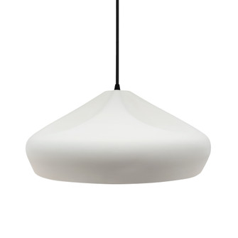 Large Crease 1-Light Pendant (254|CER-6595-BIS-MBLK-BKCD)