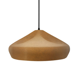 Large Crease 1-Light Pendant (254|CER-6595-ANTG-MBLK-BKCD)