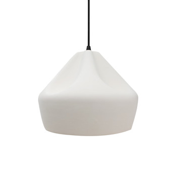 Small Crease 1-Light Pendant (254|CER-6590-BIS-MBLK-BKCD)