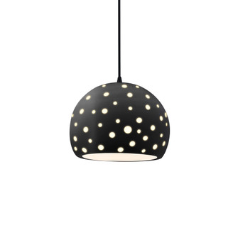 Small Globe 1-Light Pendant (254|CER-6580-CRB-MBLK-BKCD-LED1-700)