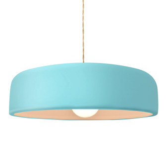 Large Spire 1-Light Pendant (254|CER-6575-RFPL-NCKL-BEIG-TWST-LED1-700)