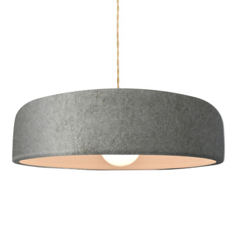 Large Spire 1-Light Pendant (254|CER-6575-ANTS-MBLK-BEIG-TWST-LED1-700)