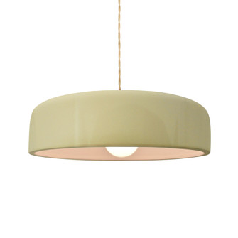 Medium Spire 1-Light Pendant (254|CER-6573-VAN-NCKL-BEIG-TWST)