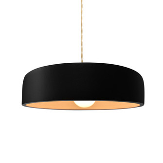 Medium Spire 1-Light Pendant (254|CER-6573-CRB-NCKL-BEIG-TWST)
