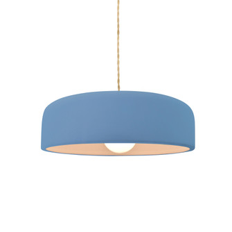Small Spire 1-Light Pendant (254|CER-6571-SKBL-MBLK-BEIG-TWST-LED1-700)