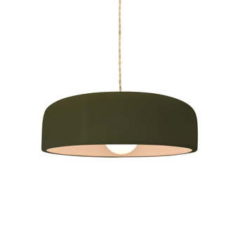 Small Spire 1-Light Pendant (254|CER-6571-MGRN-NCKL-BEIG-TWST)