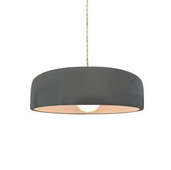 Small Spire 1-Light Pendant (254|CER-6571-GRY-NCKL-BEIG-TWST)