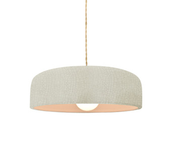 Small Spire 1-Light Pendant (254|CER-6571-CRK-MBLK-BEIG-TWST)