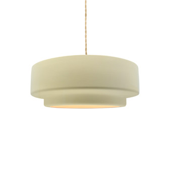 Small Tier 1-Light Pendant (254|CER-6540-VAN-BRSS-BEIG-TWST-LED1-700)